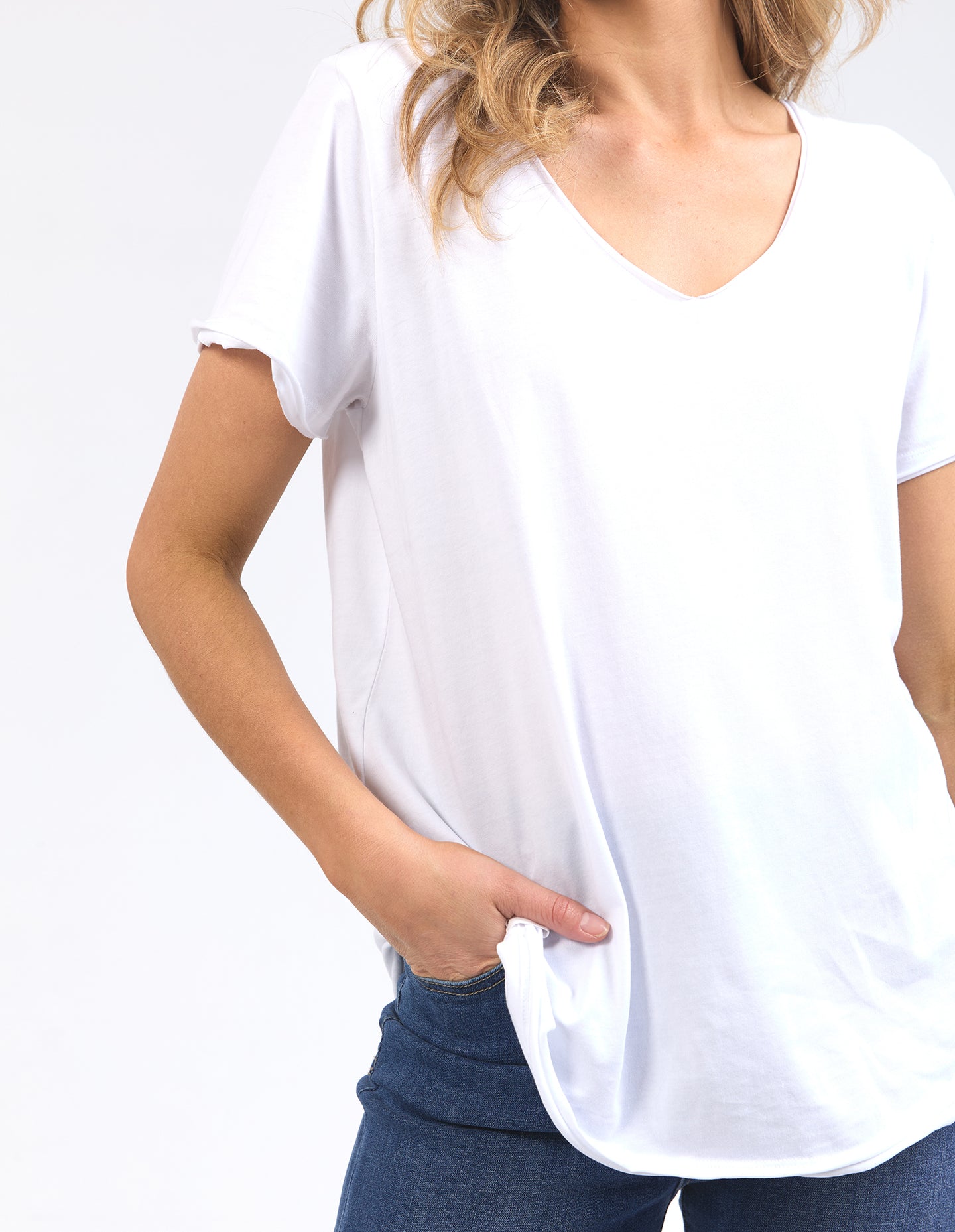 Pima Vee Tee - White
