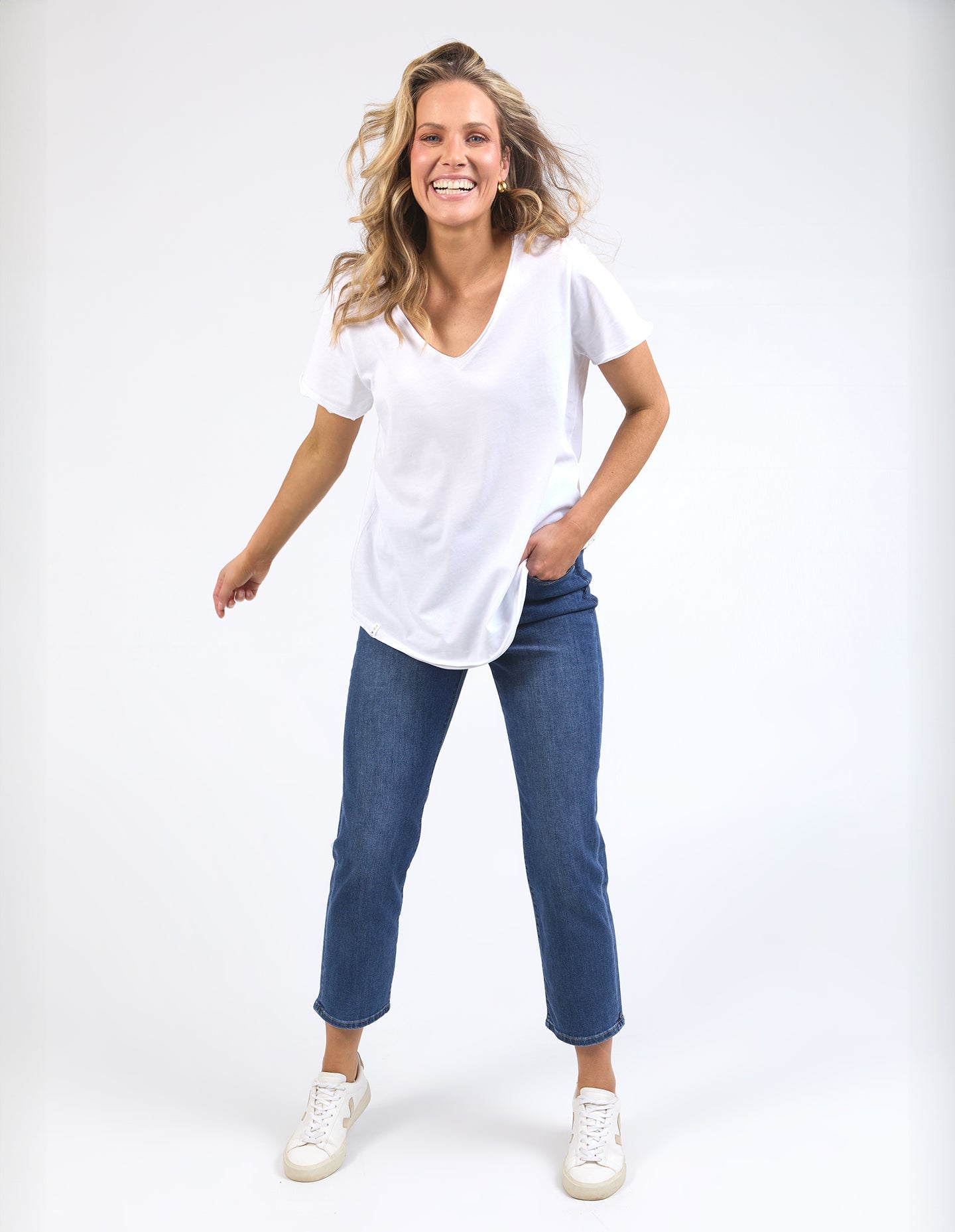 Pima Vee Tee - White
