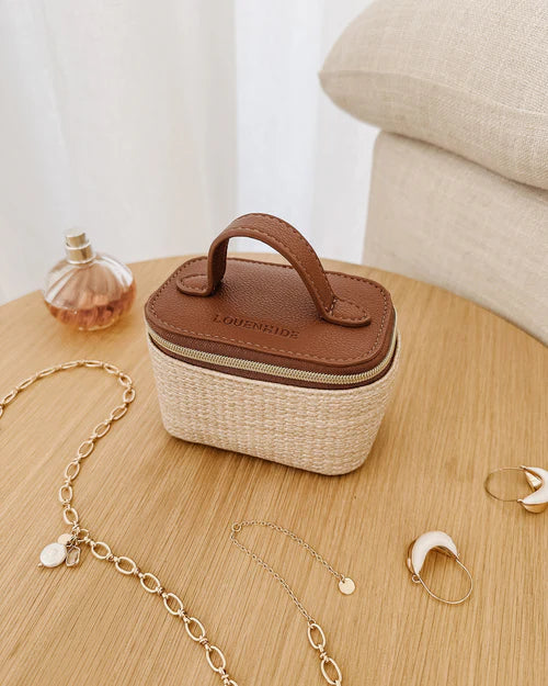 Trudy Jewellery Box Natural Tan