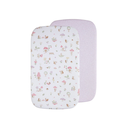 Whimsical Wonderland - 2 Pack Organic Bassinet Fitted Sheet