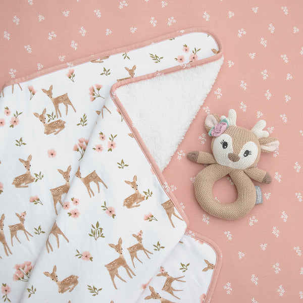 Jersey Cot Fitted Sheet - Sophia's Garden