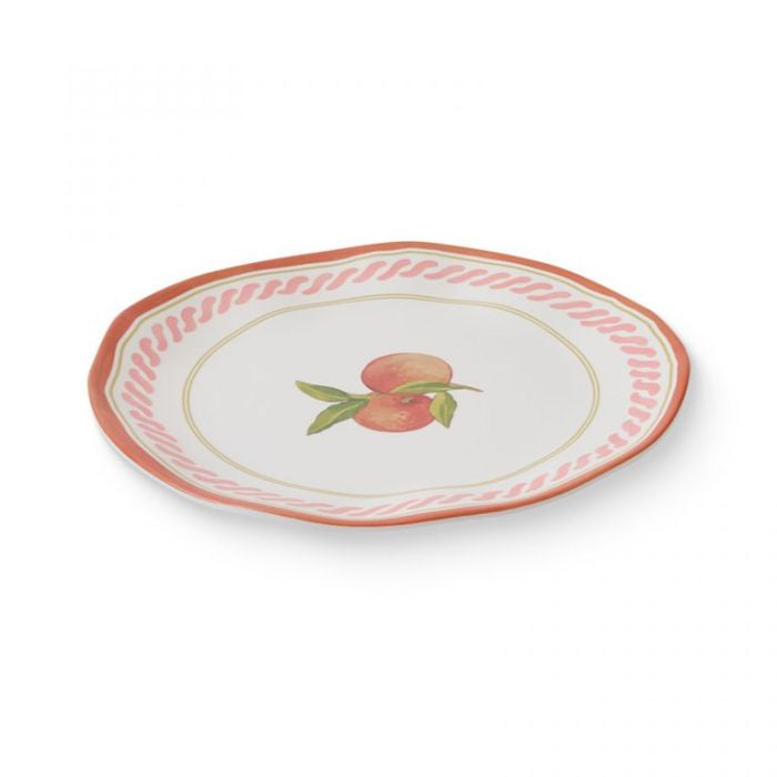 Fiesta Orange Melamine Large Plate