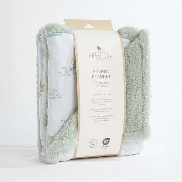 Goosey Goosey - Organic Jersey Sherpa Blanket