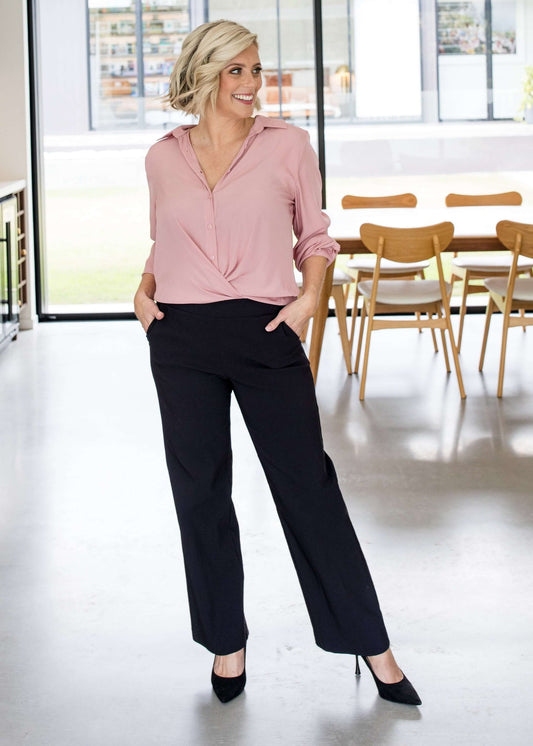 Angus Wide Pant - Black