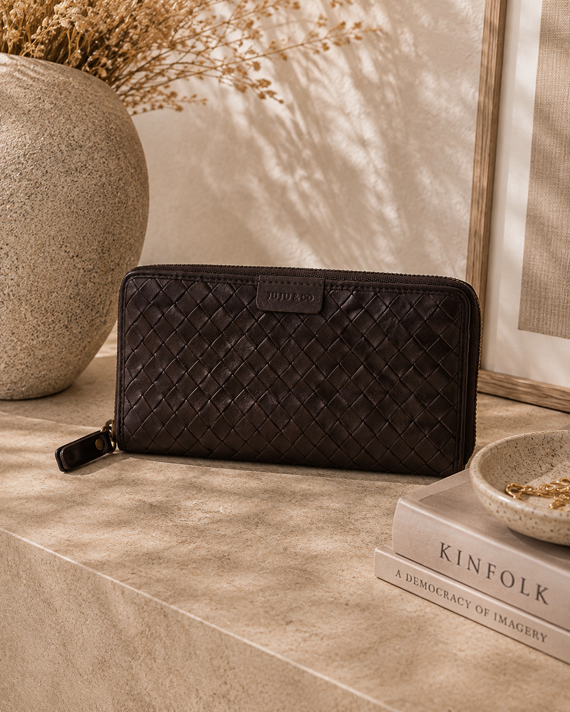 Basque Wallet - Large Chocolate