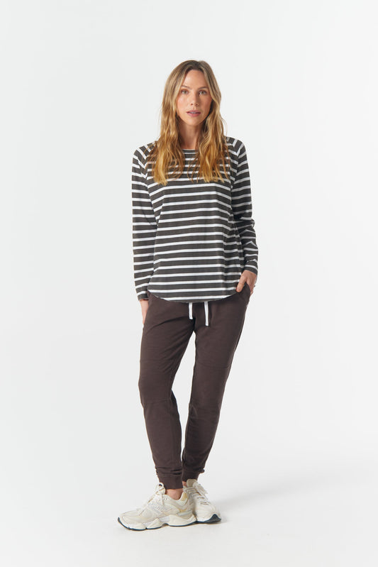 The Hero Stripe Raglan Tee