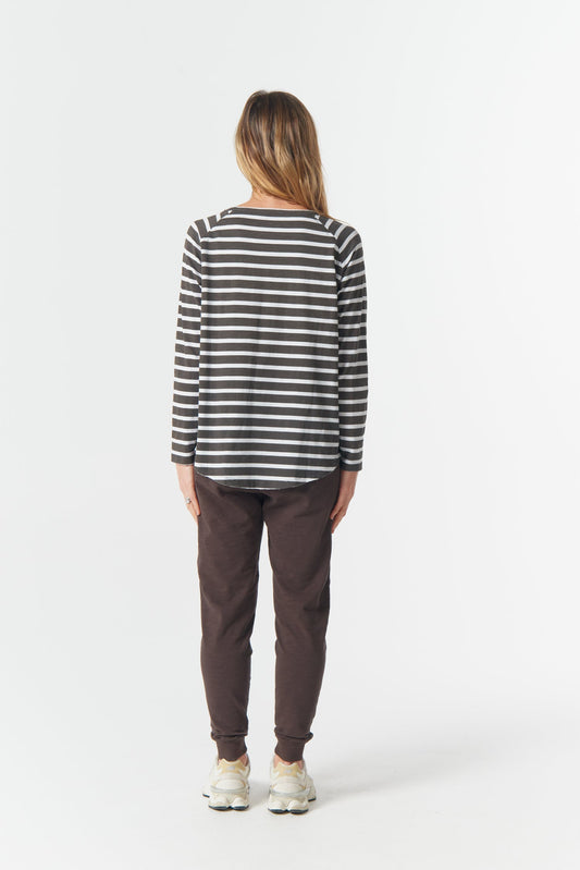 The Hero Stripe Raglan Tee