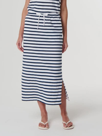 The Folk Maxi Skirt - White/Parisian