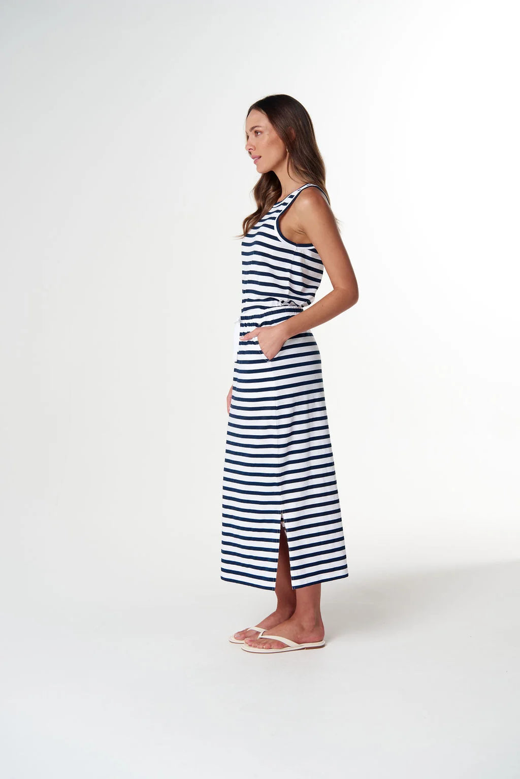 The Folk Maxi Skirt - White/Parisian
