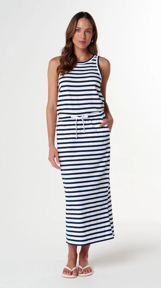 The Folk Maxi Skirt - White/Parisian