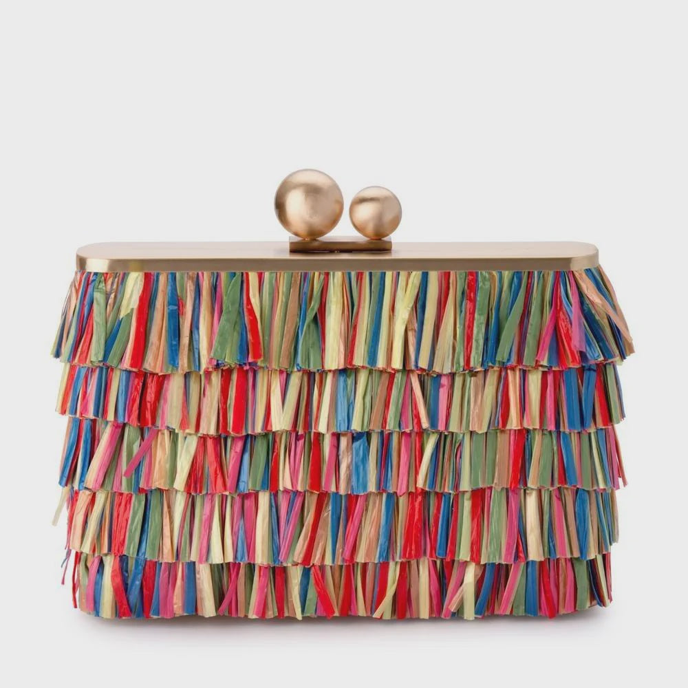 Carlita Carnivale Fringed Clutch