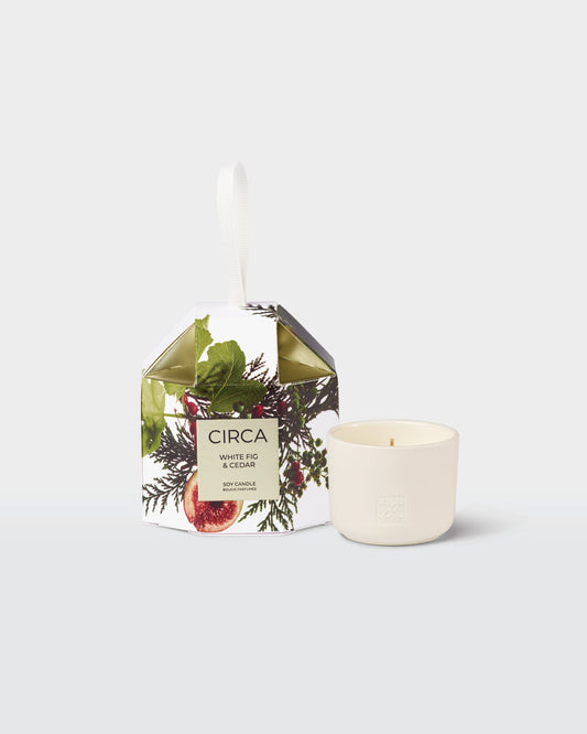 White Fig & Cedar Bauble Candle 70g