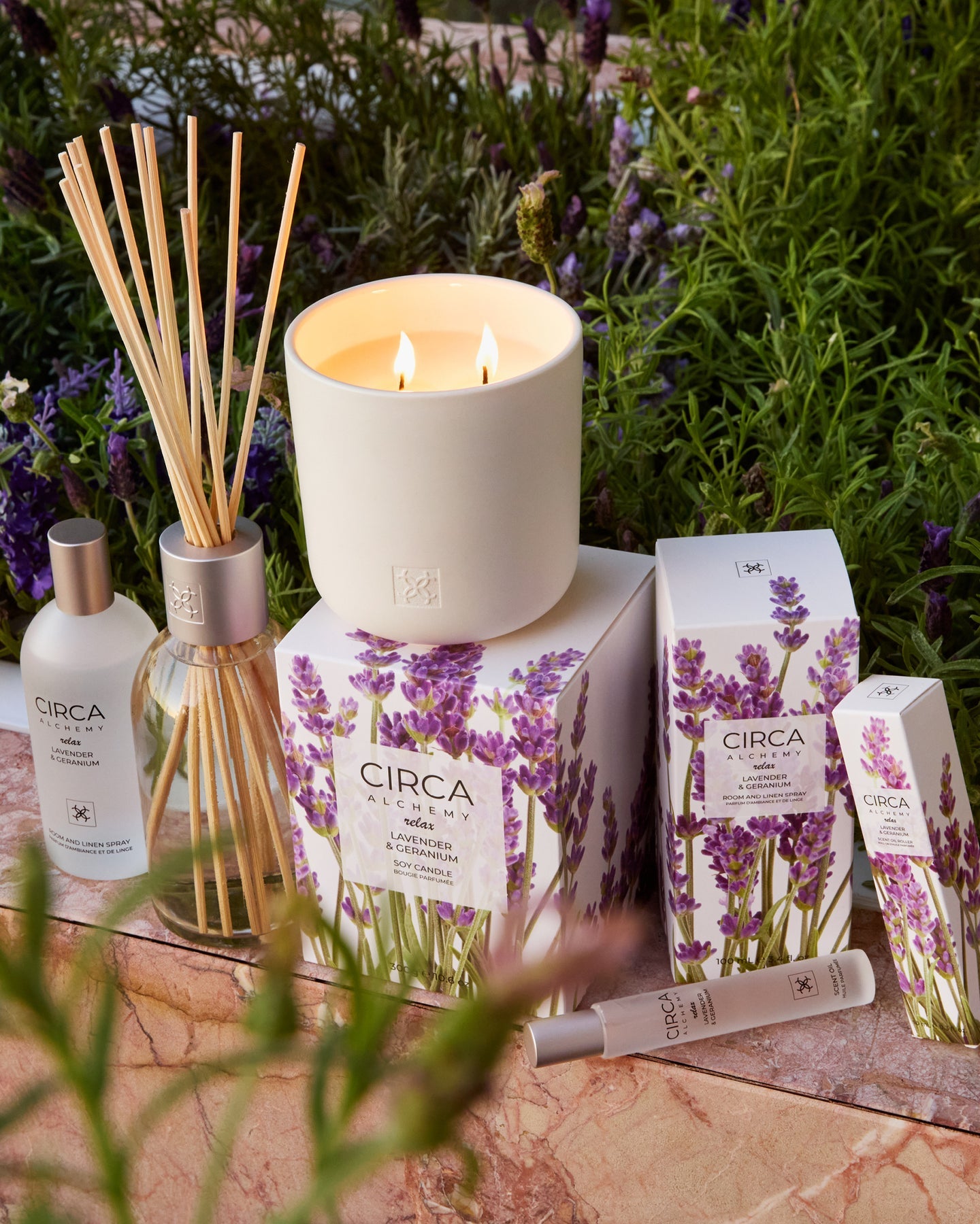 Lavender & Geranium 300g Soy Candle