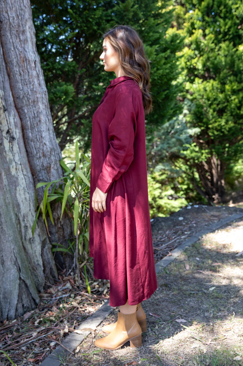 Cadillia Dress - Mahogany