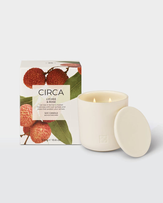 Lychee & Rose Soy Candle 300g