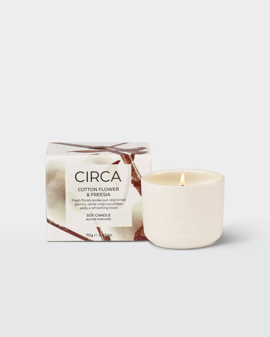 Cotton Flower & Freesia Soy Candle 70g