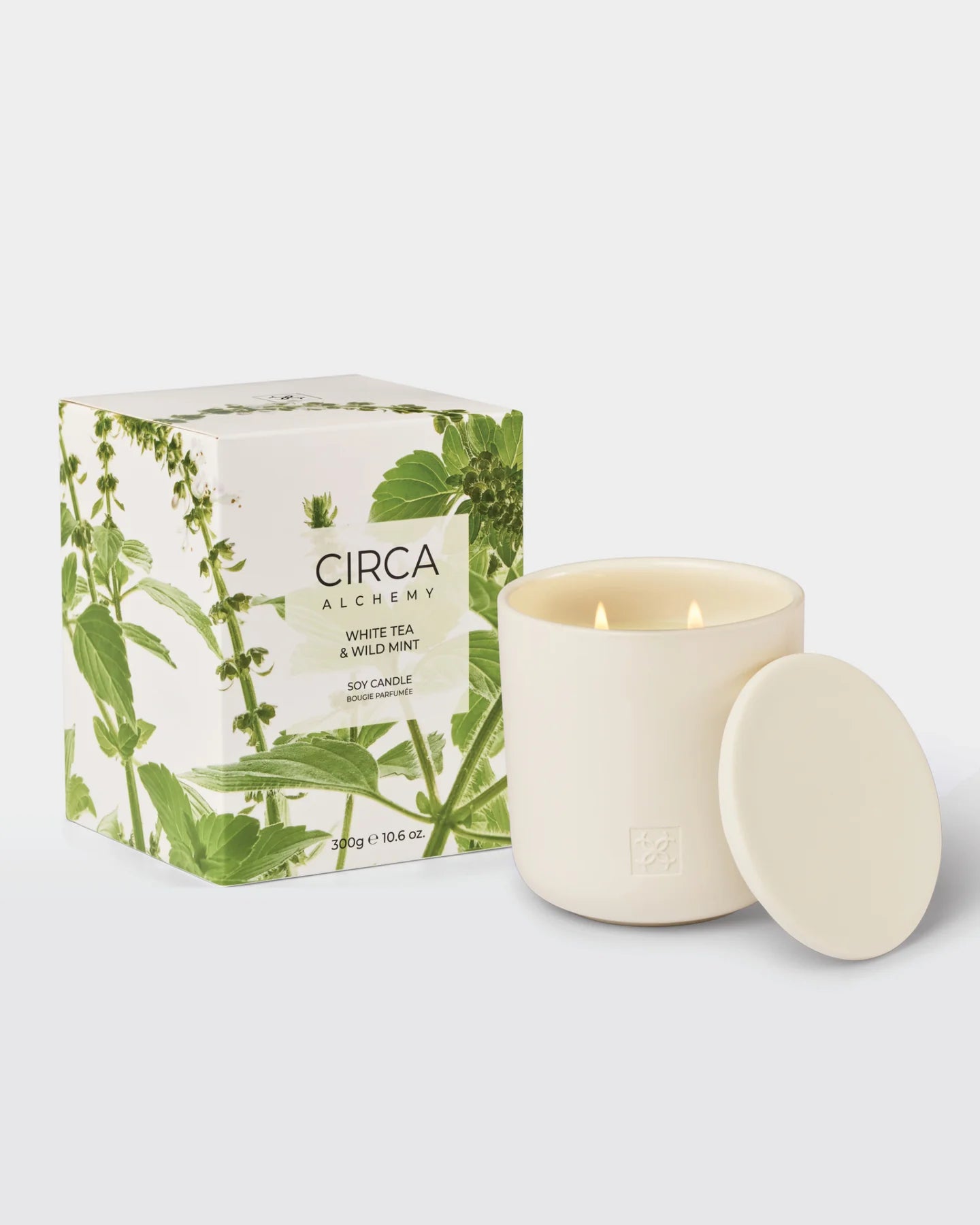 White Tea & Wild Mint Soy Candle 300g