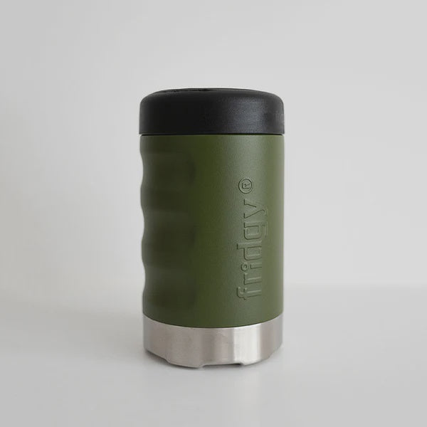 Fridgy 375ml Can Cooler - Commando Green