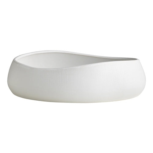 Bisque Oval Bowl 30cm White