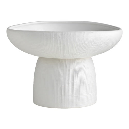 Bisque Large Footed Bowl 30cm White