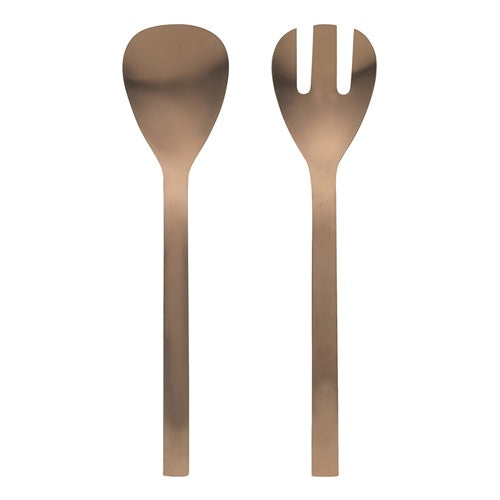 Forge Salad Server Matt Copper