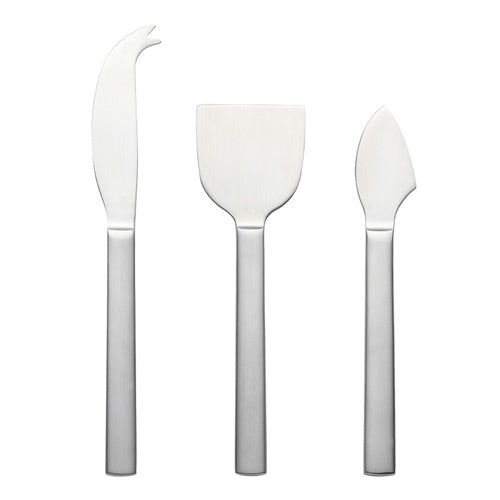 Forge 3pc Cheese Set Brushed Silver