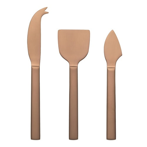 Forge 3pc Cheese Set Matt Copper