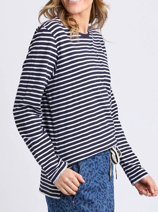 Drea L/S Tee - Navy