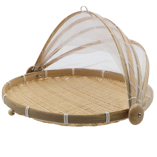 Bamboo Food Cover Tray - 36x24cm