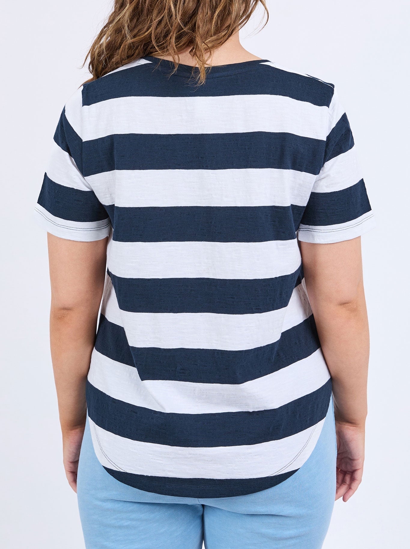 Spritz Stripe S/S Tee - Navy