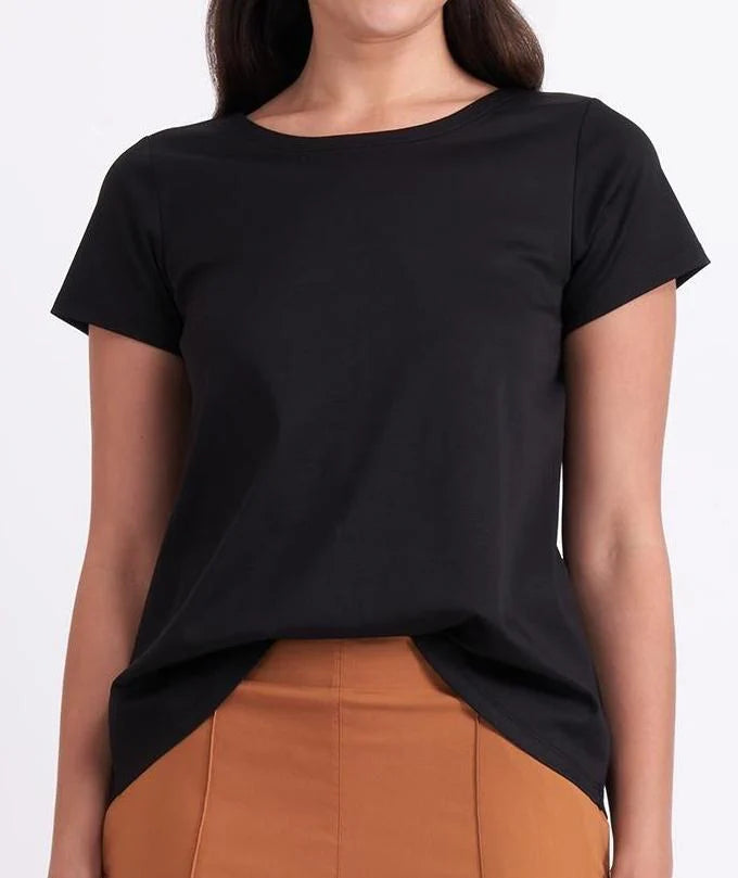 Natural Flare Top - Black