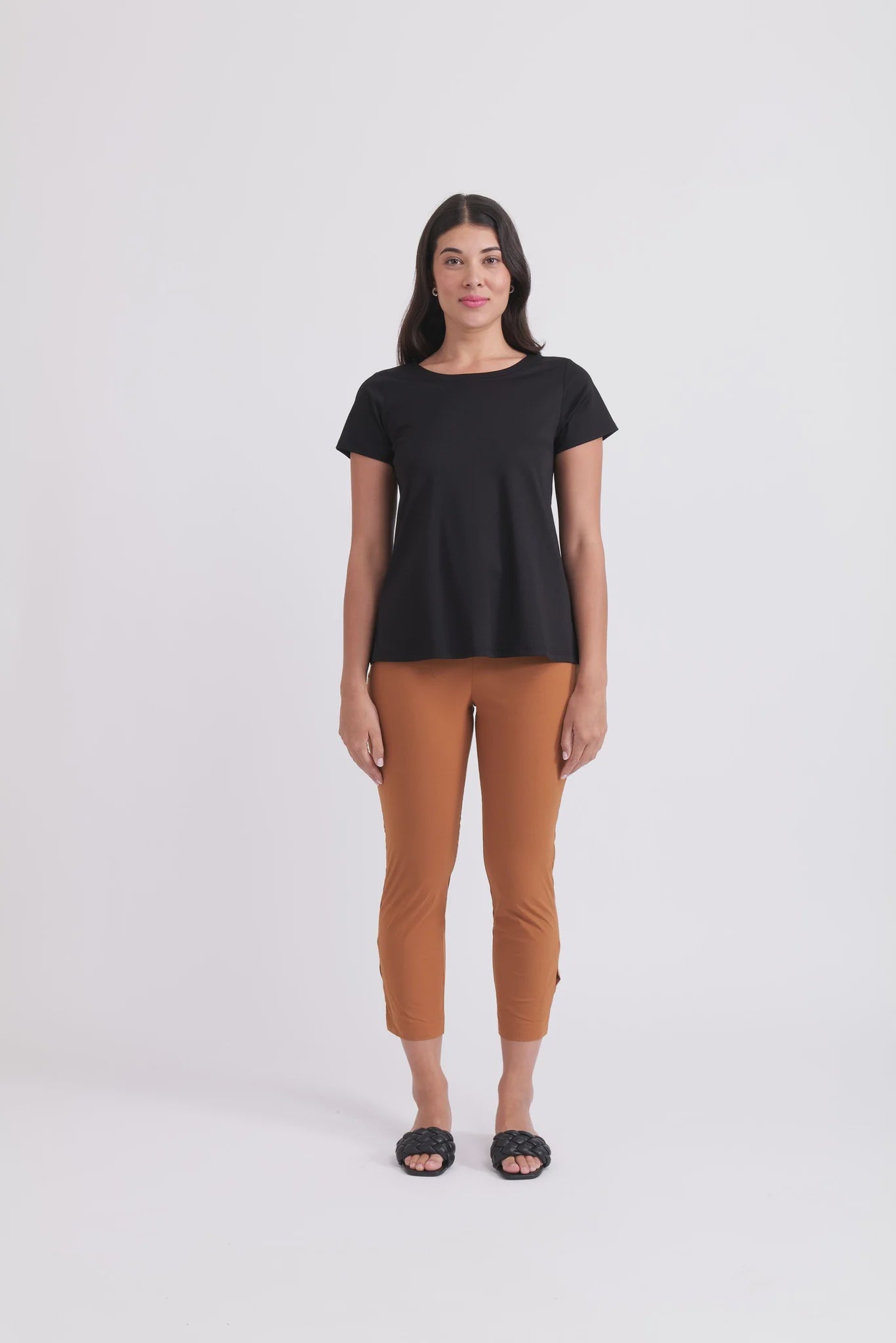 Natural Flare Top - Black