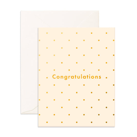 Congratulations Dots Greeting Card