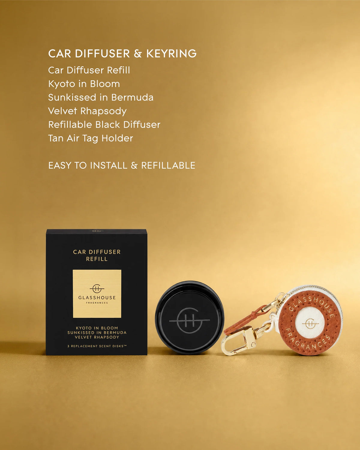 Black Car Diffuser Gift Set
