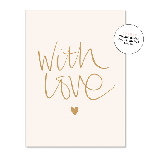 With Love Greeting Card