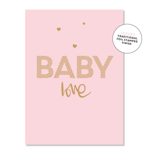 Baby Love - Pink Greeting Card