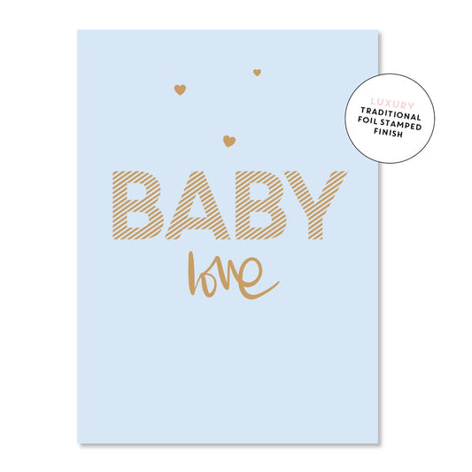 Baby Love - Blue Greeting Card