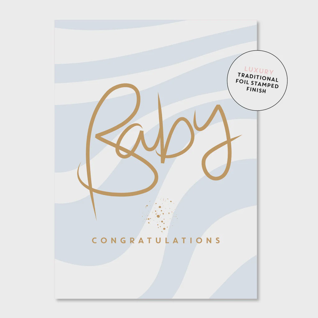 Baby Ripple - Blue Greeting Card