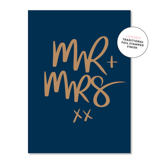 Mr + Mrs Greeting Card