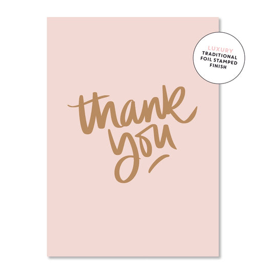 Thank you script Greeting Card
