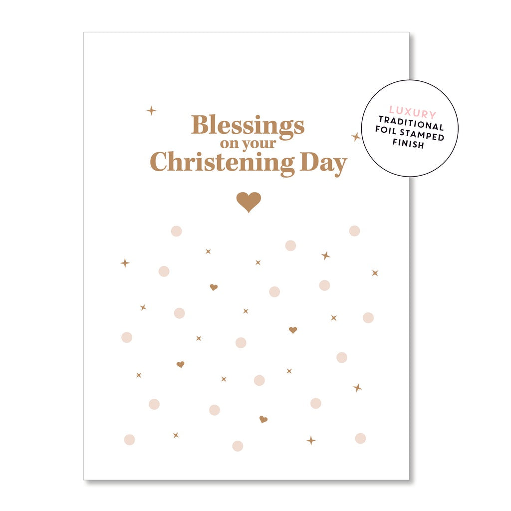Christening Blessings Greeting  Card