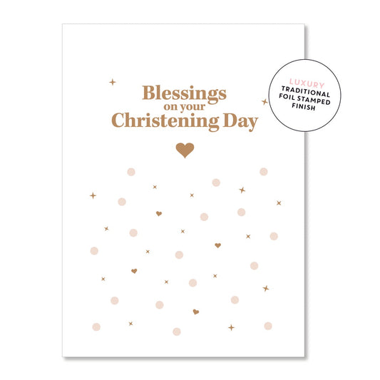 Christening Blessings Greeting  Card