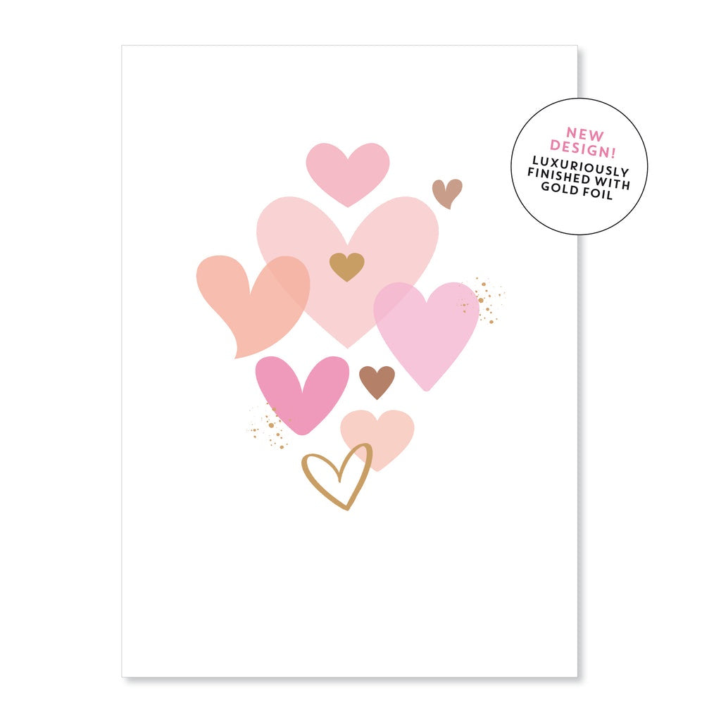 Heart Cluster Greeting Card