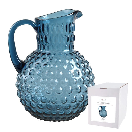 Bulle Glass Jug Blue