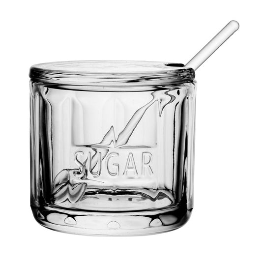 Reece Glass Sugar Jar & Spoon