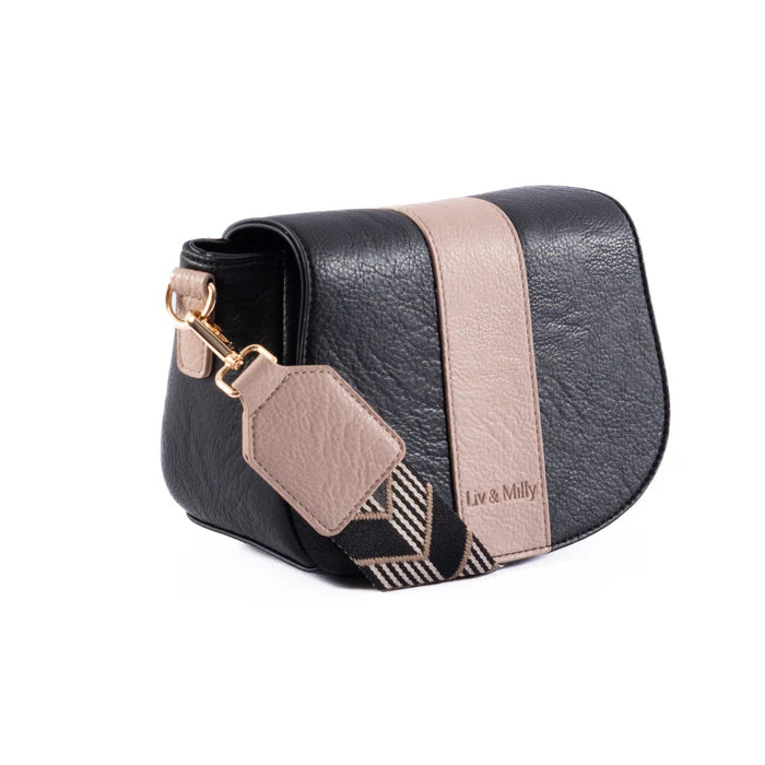 Lizzie Bag - Black/Taupe