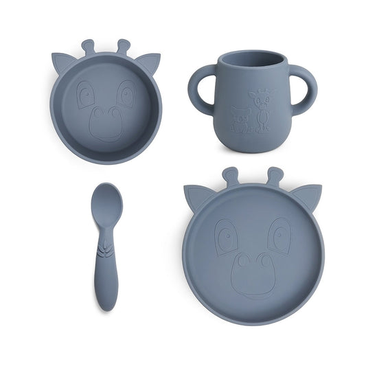 Silicone Dinner Set - 4 pack Bering Blue