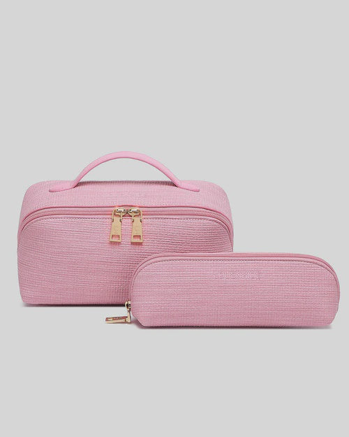 Mary Jayne Cosmetic Bag Set Pink