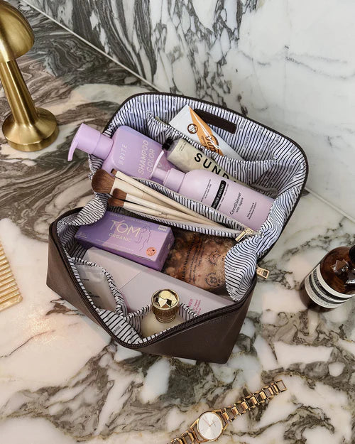 Orion Ellis Cosmetic Bag Set Chocolate