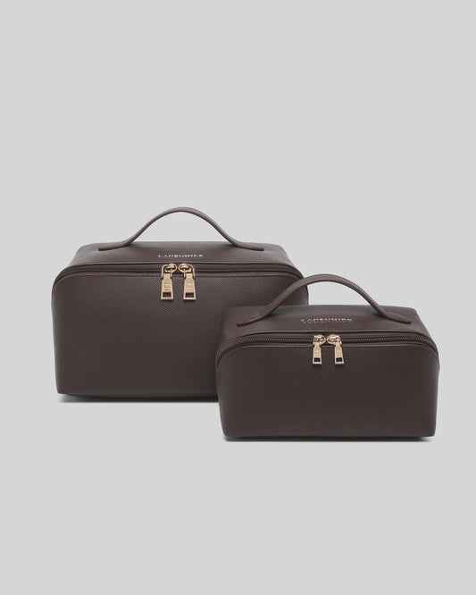 Orion Ellis Cosmetic Bag Set Chocolate